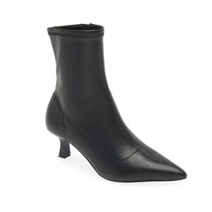 Abound Black Pointed Toe Ankle Boots Booties Heeled Kitten Heel Women's 10M